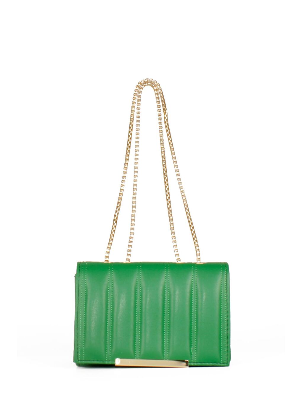 Yeşil Kadın Zincir Asklı El ve Omuz Çantası (10545)-2
