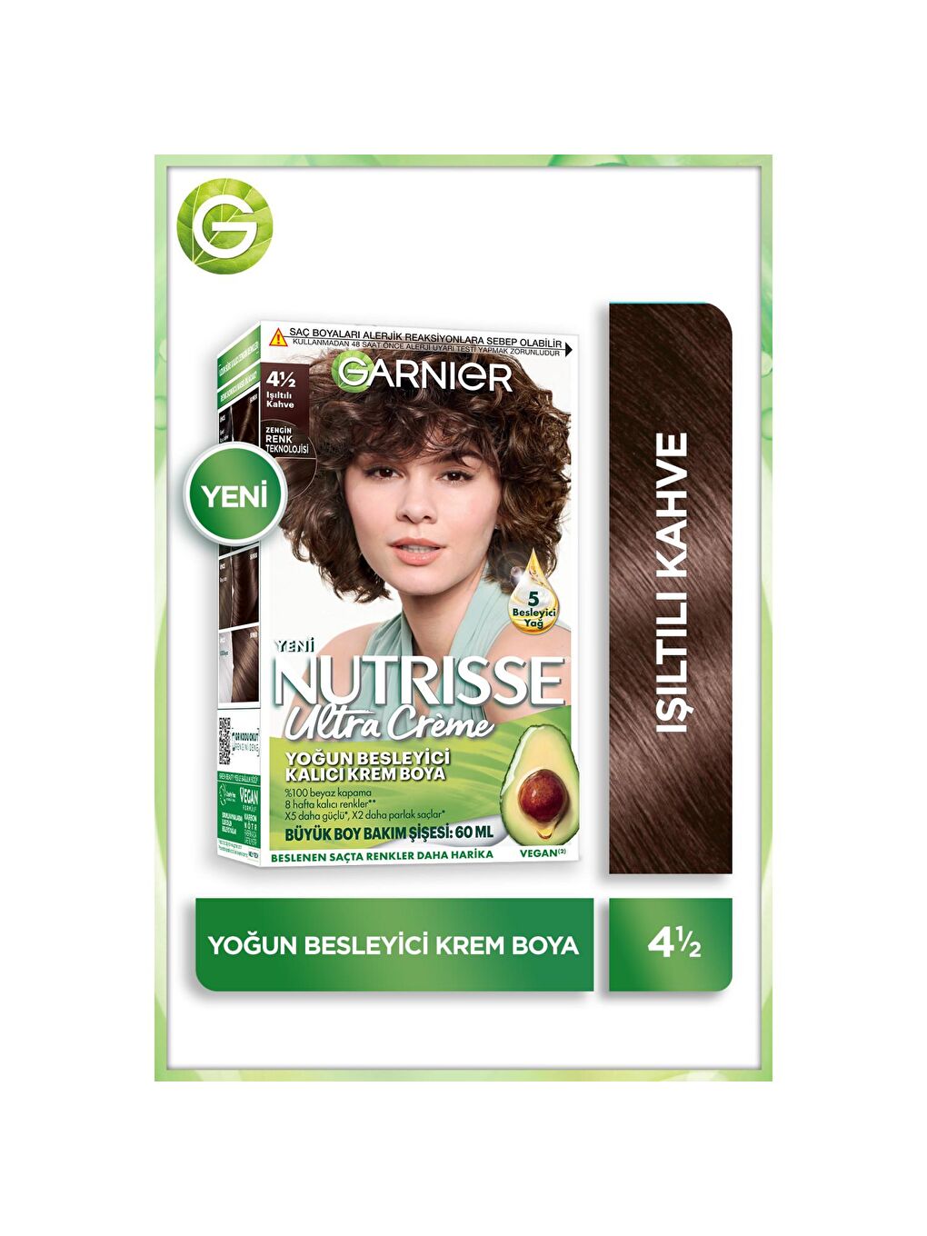 GARNIER Kahverengi Ultra Creme 4 1:2 Işıltılı Kahve