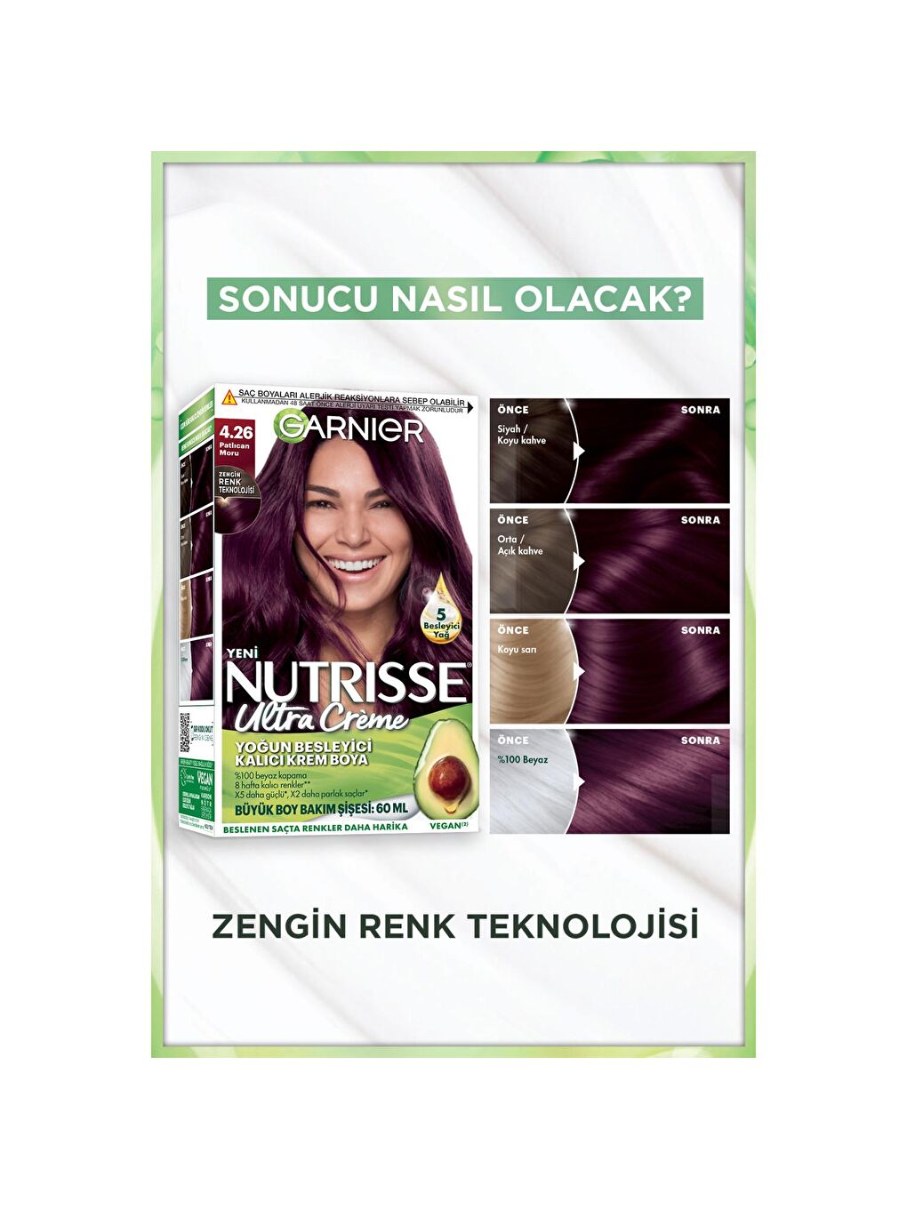 GARNIER Ultra Creme 4.26 Patlıcan Moru - 2