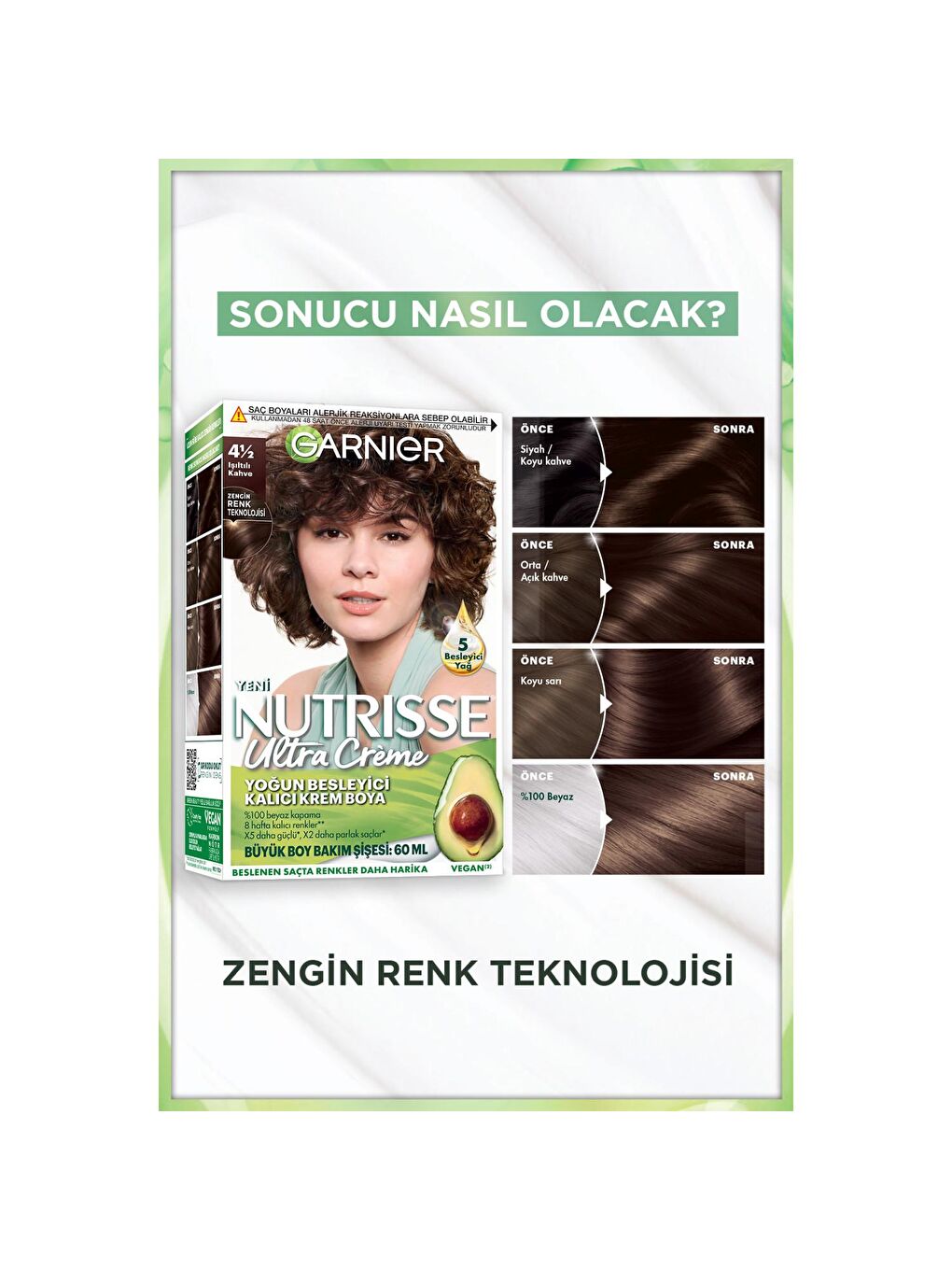 GARNIER Kahverengi Ultra Creme 4 1:2 Işıltılı Kahve - 2