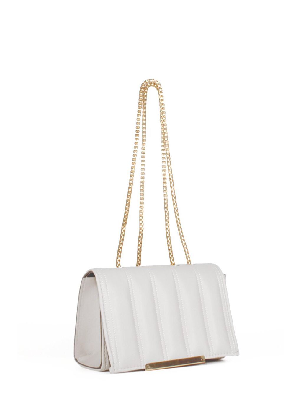 Gri Kadın Zincir Asklı El ve Omuz Çantası (10545)