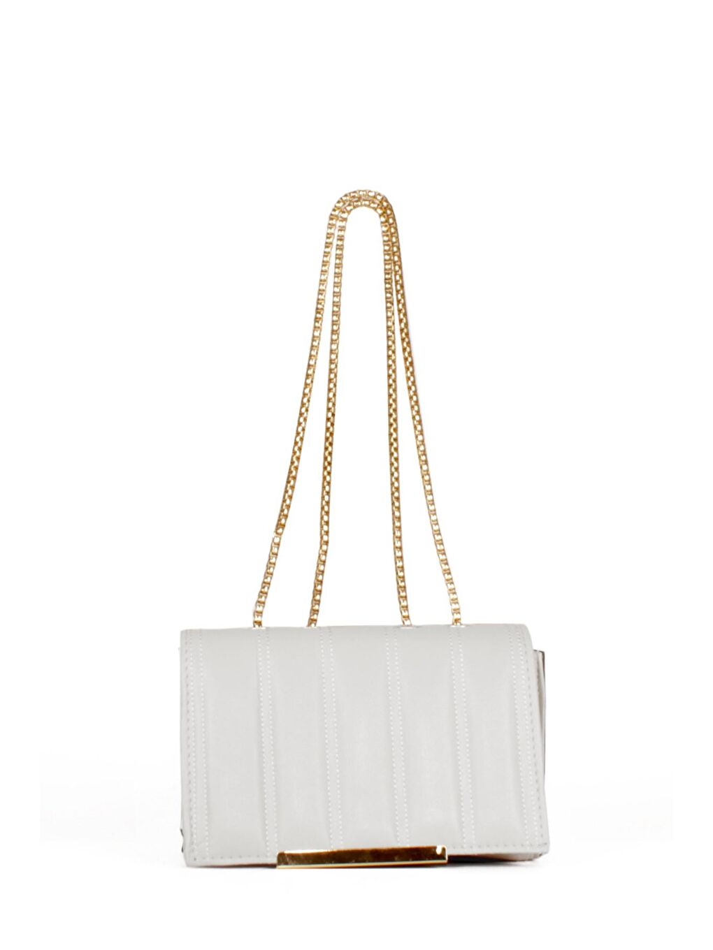 Gri Kadın Zincir Asklı El ve Omuz Çantası (10545)-2