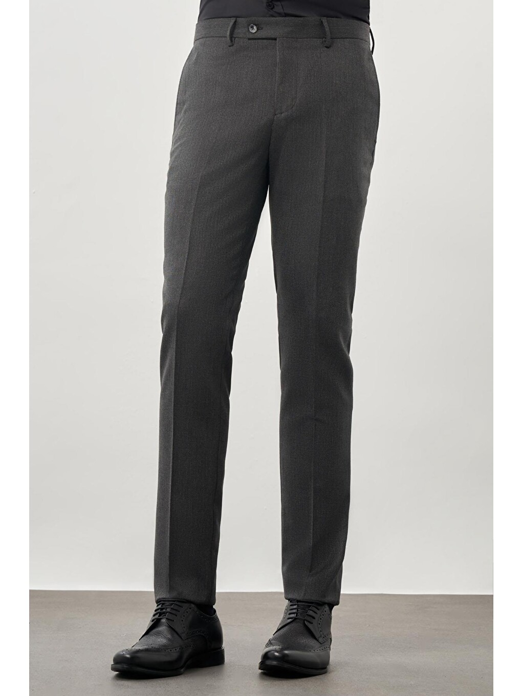 Antrasit Esnek Yandan Cepli Slim Fit Classic Erkek Pantolon 1003245209