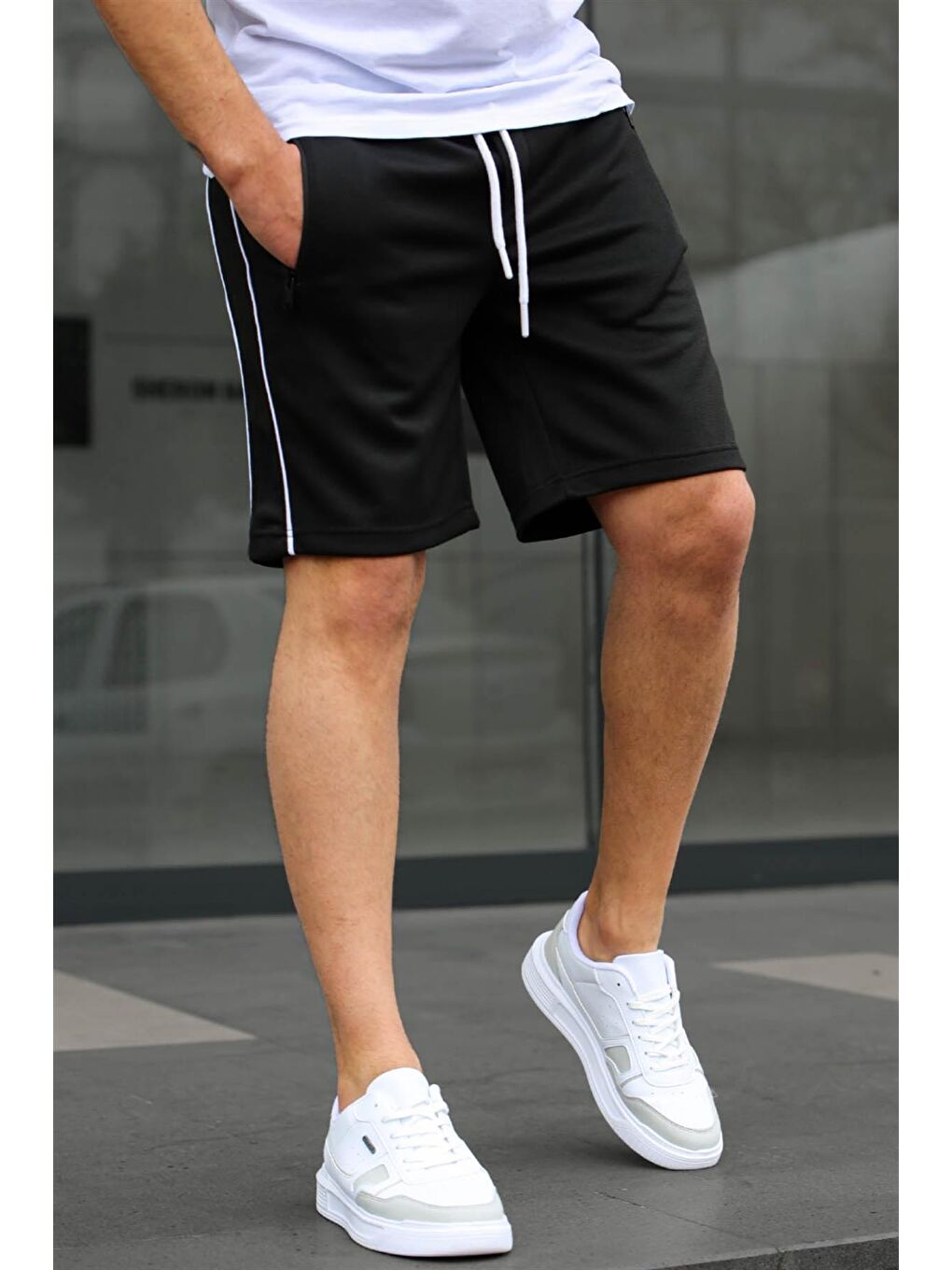 Siyah Basic Erkek Şort 5489-1