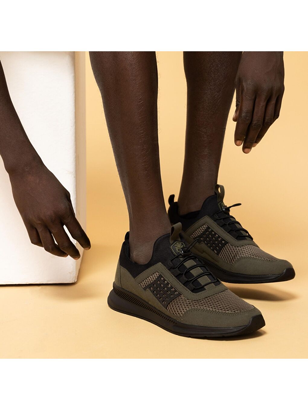 Haki SmartFlex Akıllı Ayarlanabilir Bağcıklı HAKİ Sneaker-2