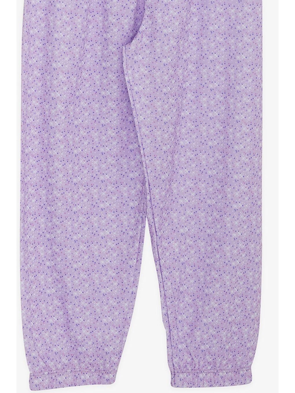 Mor Kız Çocuk Pijama Takımı Desenli Eflatun (4 Yaş)-4