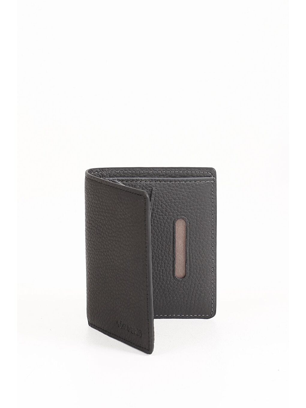 Siyah Gön Hakiki Deri Erkek Dikey Cüzdan 06290-1