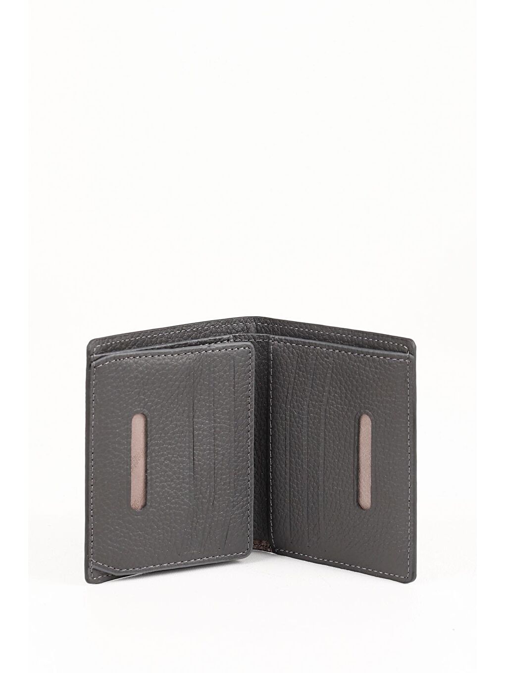 Siyah Gön Hakiki Deri Erkek Dikey Cüzdan 06290-2