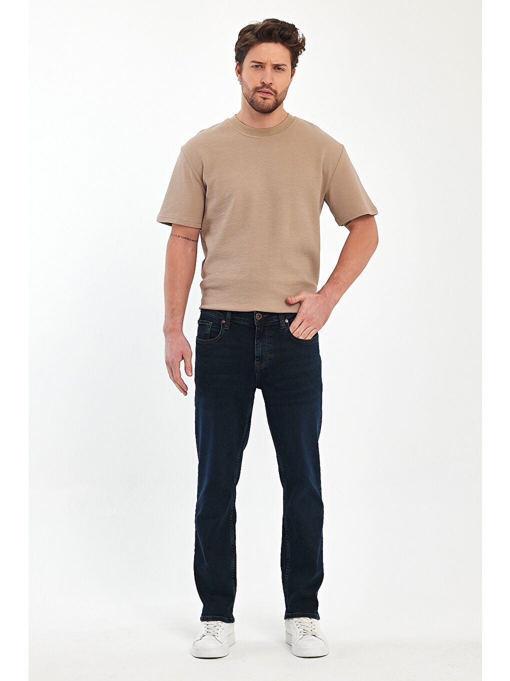 Kahverengi Montana 128 Regular Fit Erkek Jean-4
