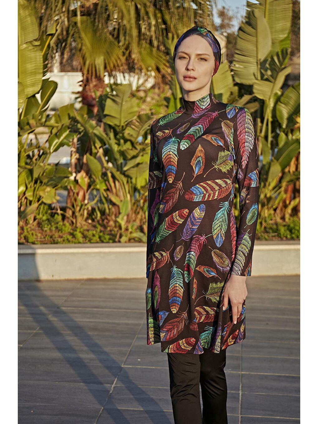 Siyah Büyük Beden Elastanlı Tesettür Mayo 2013 Tuğba-6