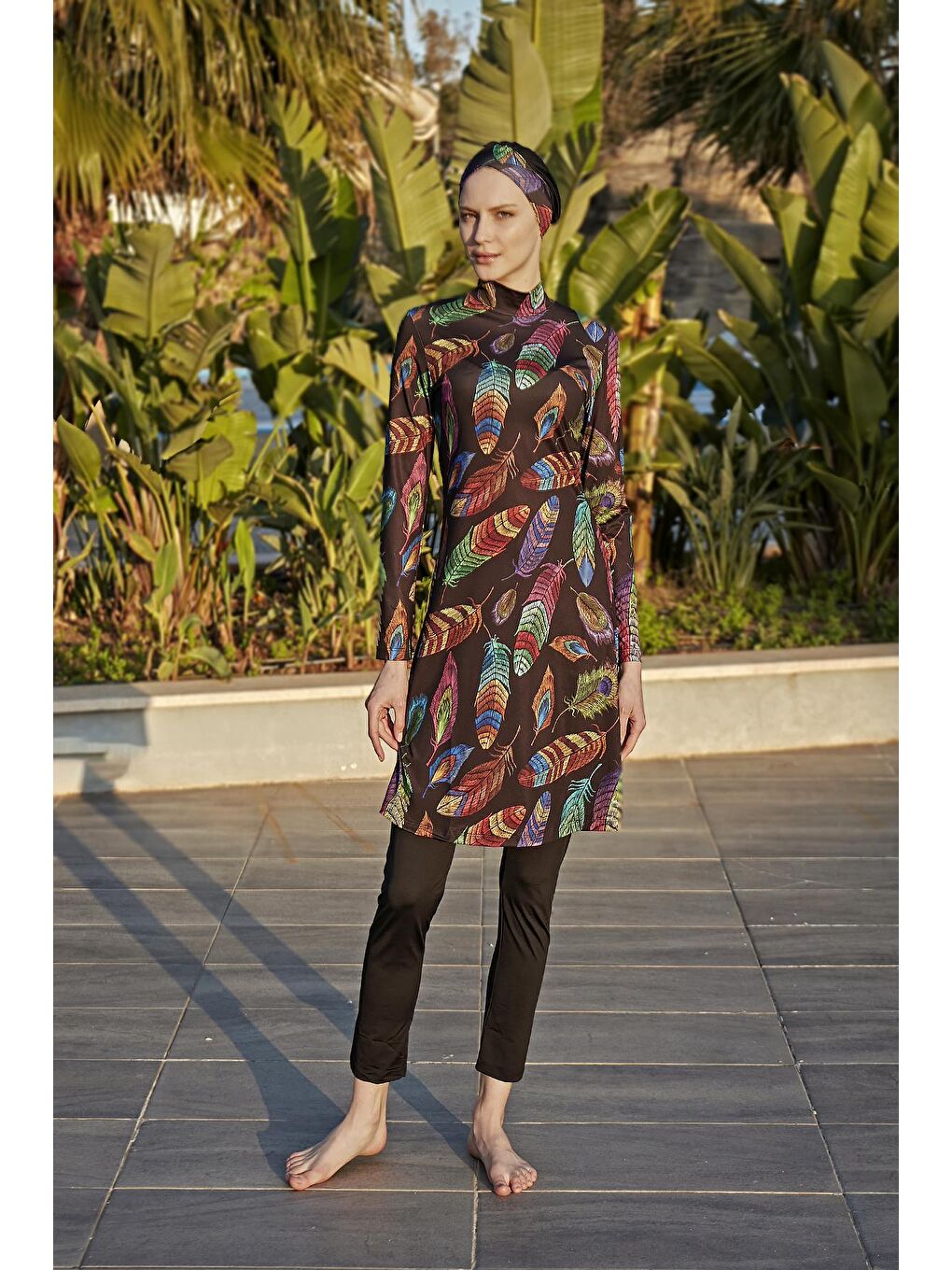 Siyah Büyük Beden Elastanlı Tesettür Mayo 2013 Tuğba-7