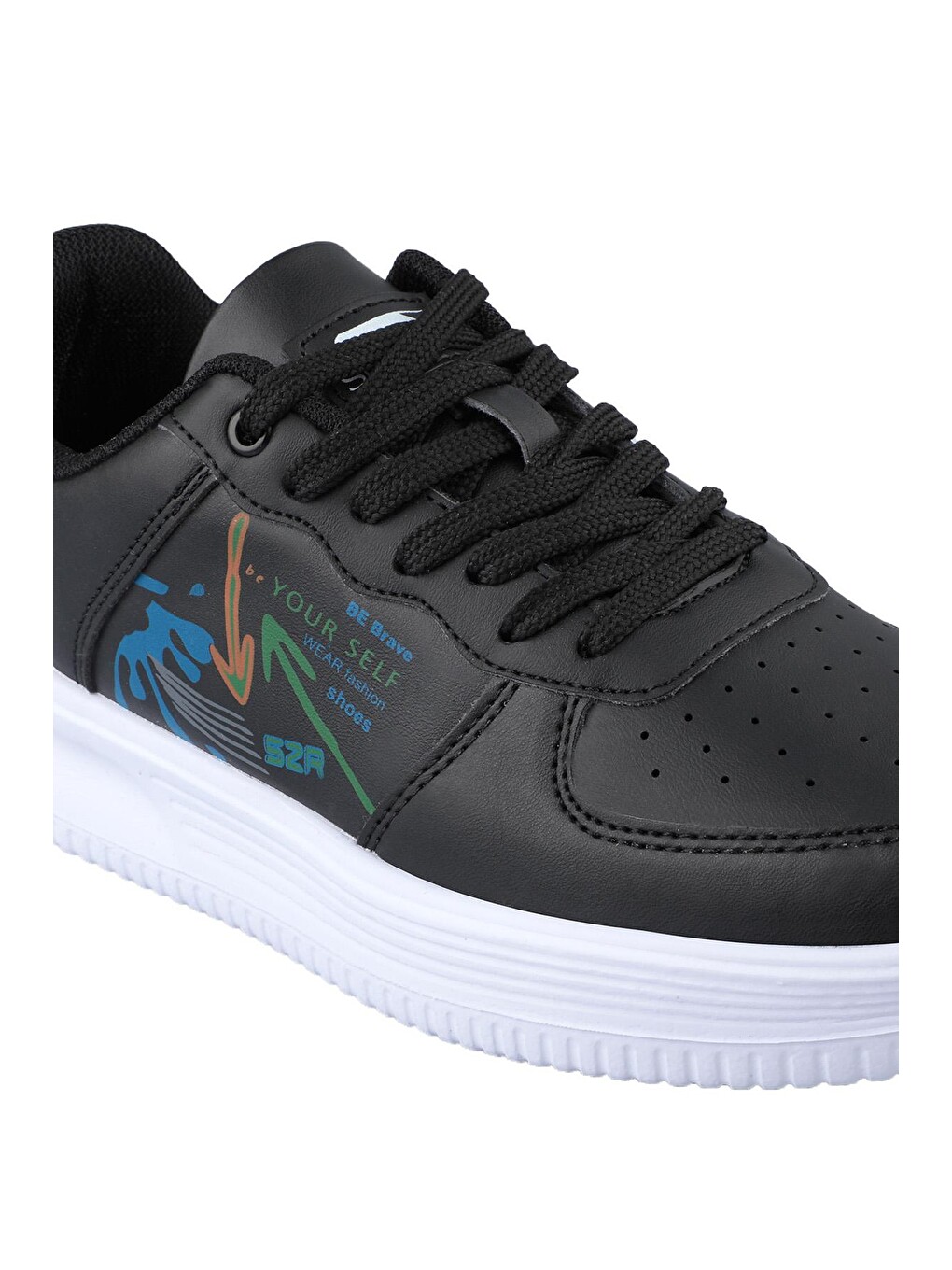 Paavo I Sneaker Kadın Ayakkabı Siyah / Turuncu-3