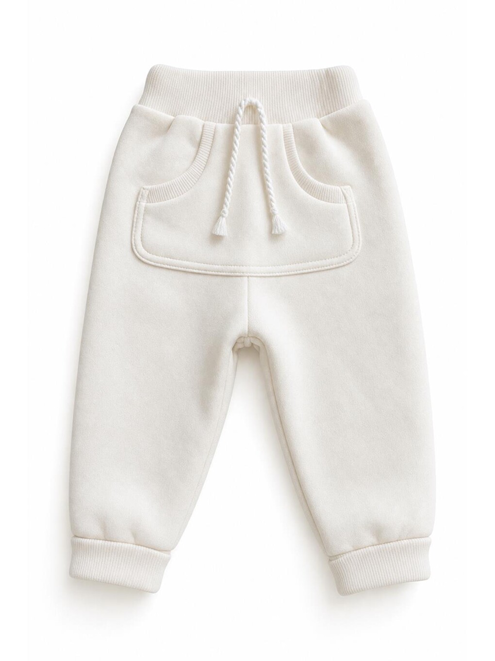 Ekru Bebek Pantalon %100 Organik Pamuk , Bebek - Yenidoğan- Csy8056