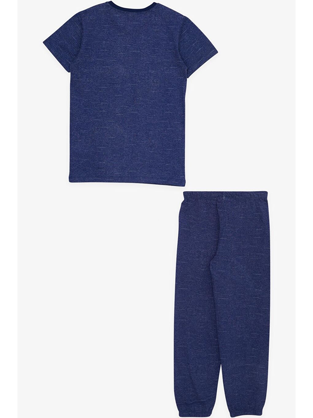 Erkek Çocuk Pijama Takımı Desenli Koyu Mavi (4 Yaş)-1