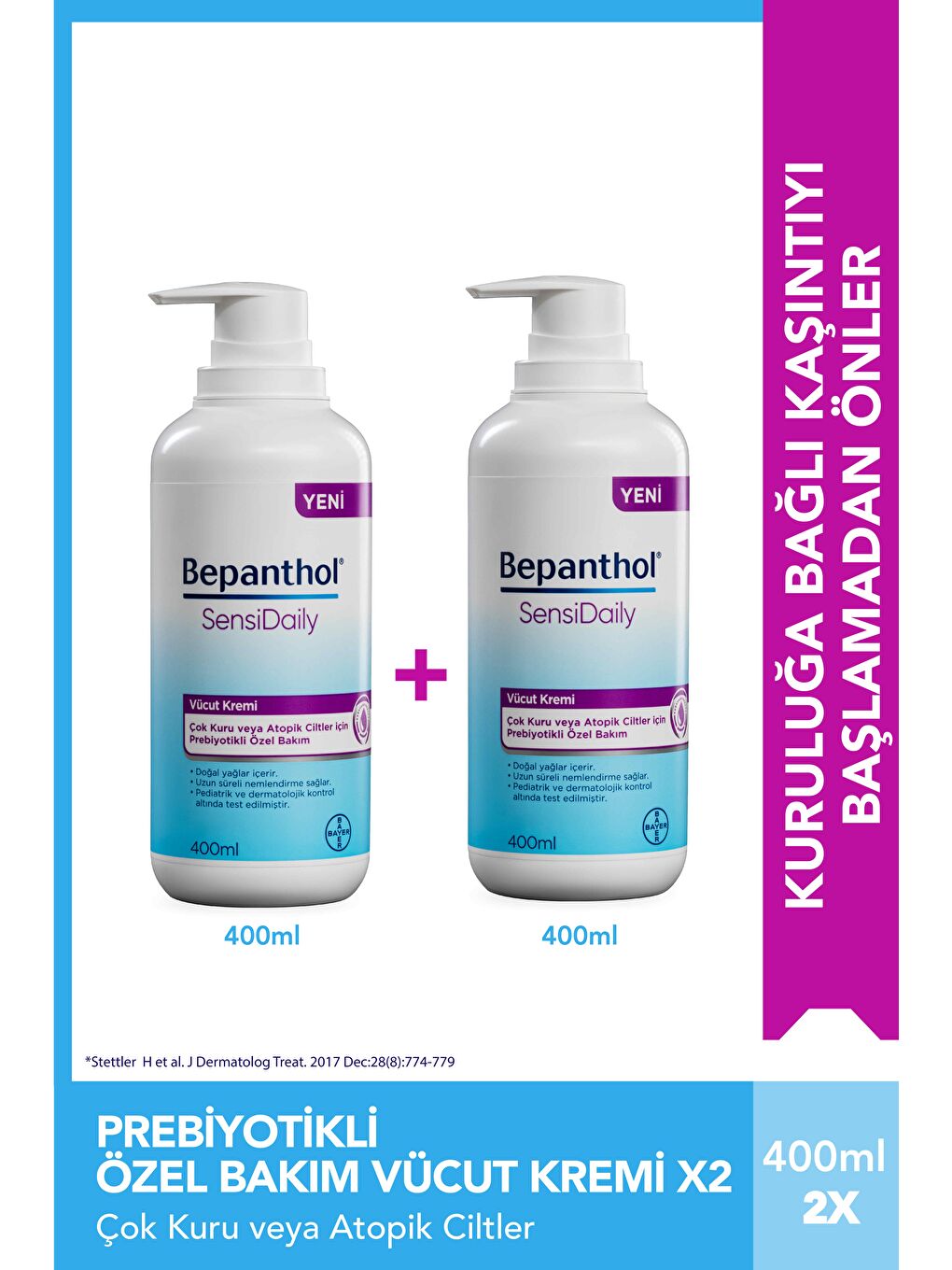 Bepanthol Sensidaily 400 ml 2'li Avantajlı Paket