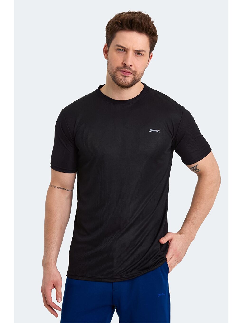 SLAZENGER Siyah SENATO I Erkek T-Shirt Siyah