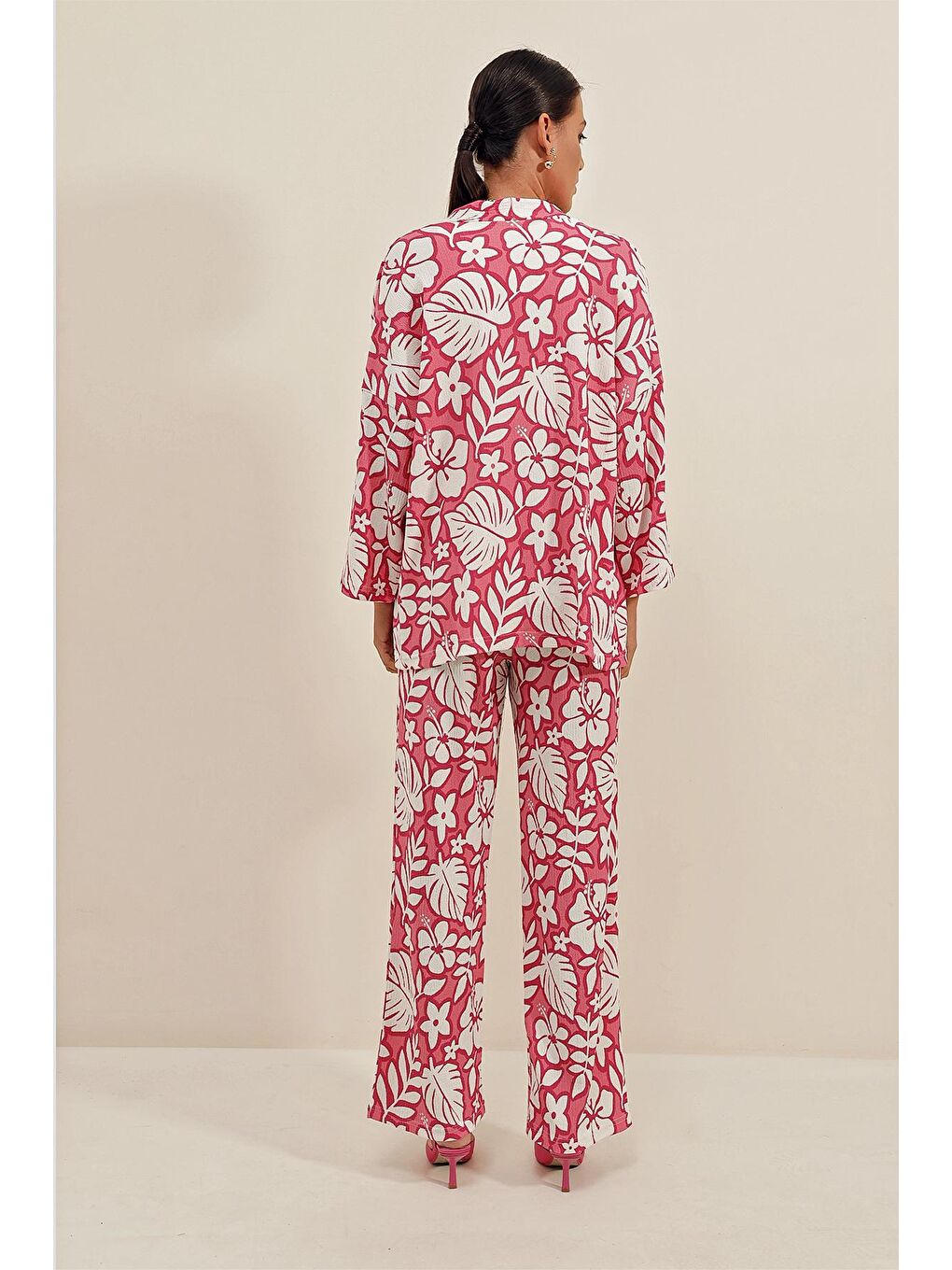 6582 Örme İkili Takım - Fuşya-4