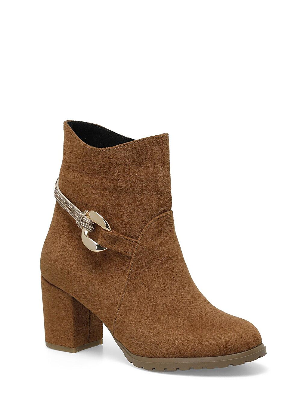 Kahverengi PAMELA 3PR Taba Kadın Topuklu Bot-1