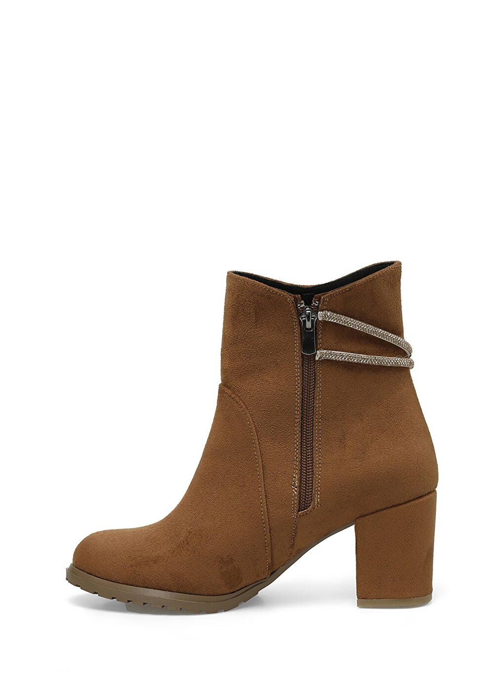 Kahverengi PAMELA 3PR Taba Kadın Topuklu Bot-2