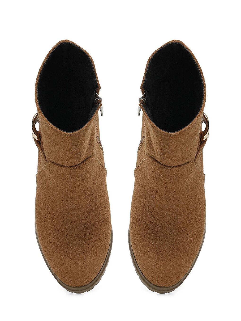Kahverengi PAMELA 3PR Taba Kadın Topuklu Bot-3