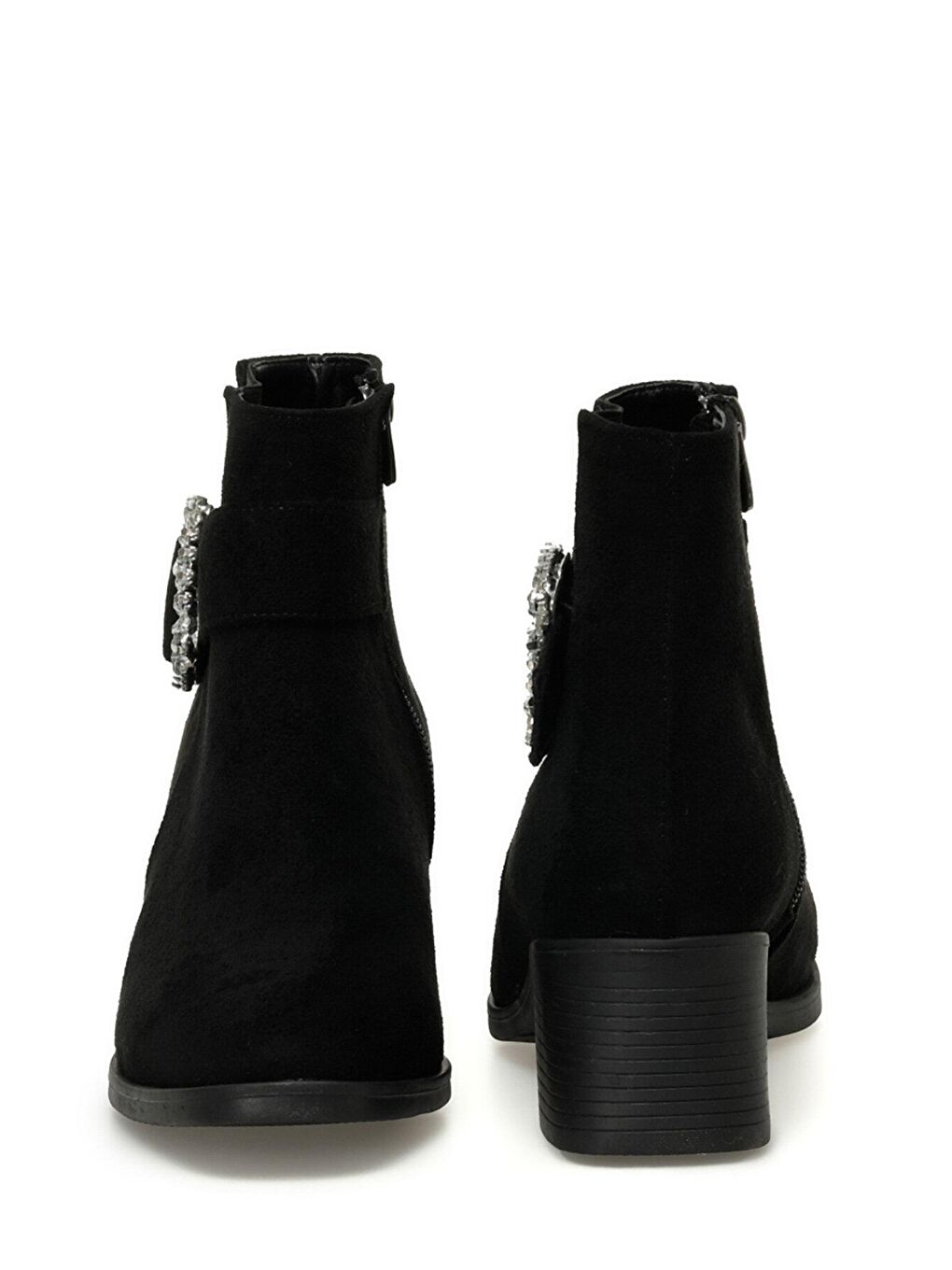 EVAN 3PR Siyah Kadın Topuklu Bot-4