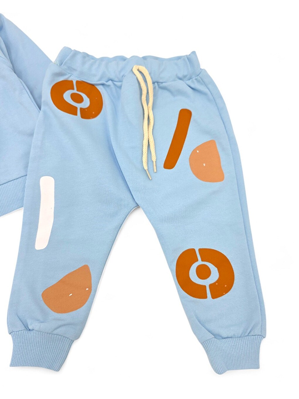 Mavi Erkek Bebek Mevsimlik Focus Baskılı Sweatshirt Ve Altlı 6-9-12-18-24 Ay Bebek Takımı-4