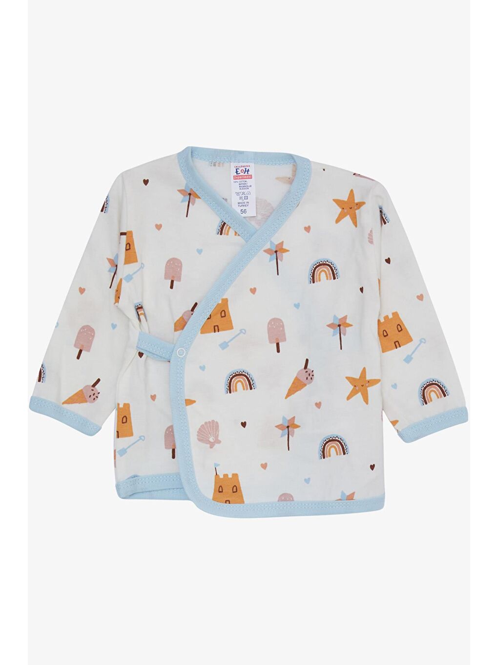 Erkek Bebek Hastane Çıkışı 5 li Tatil Temalı  Desenli Ekru (0-3 Ay)-2