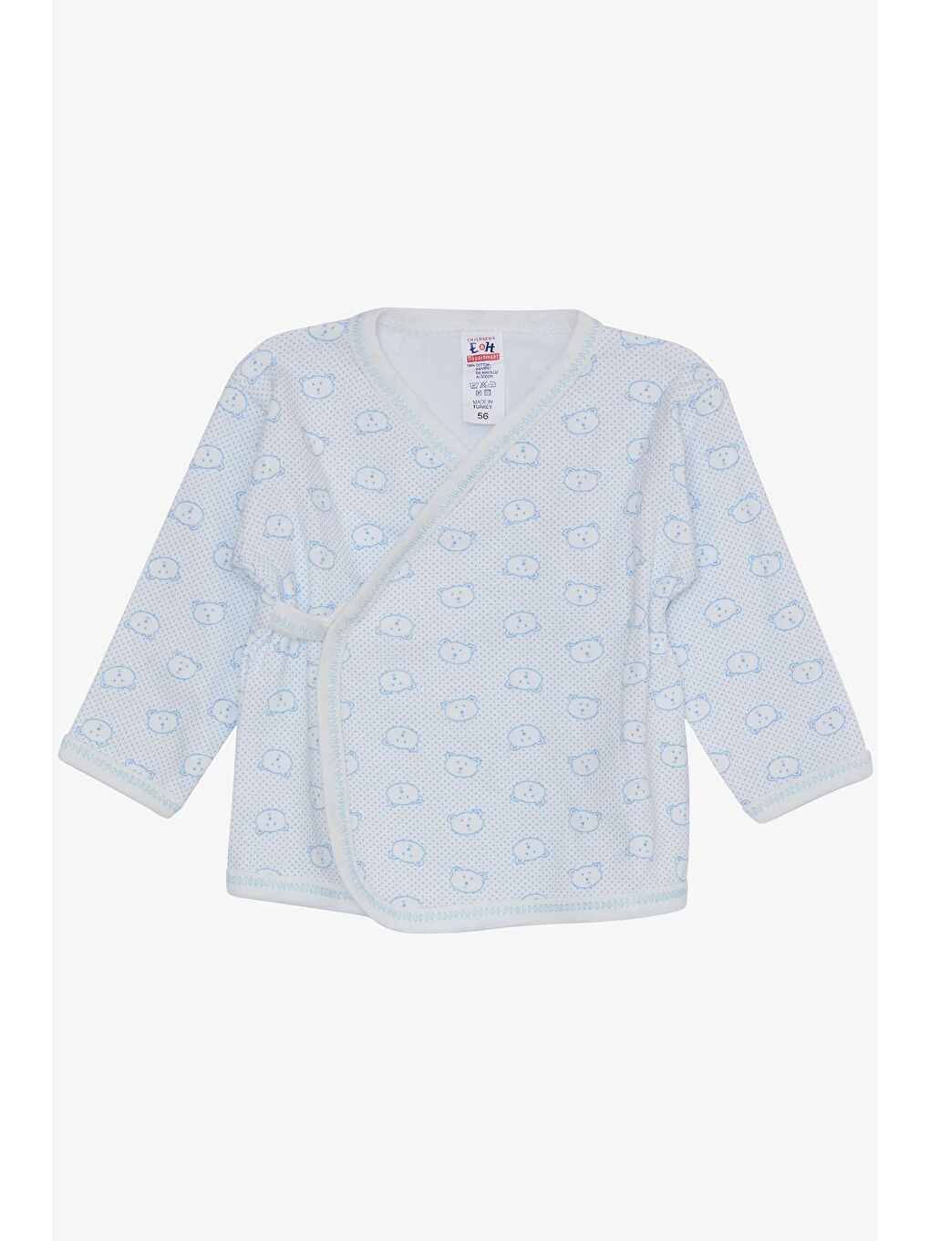 Erkek Bebek Hastane Çıkışı 5 li Puantiyeli Ayıcık Desenli Beyaz (0-3 Ay)-2