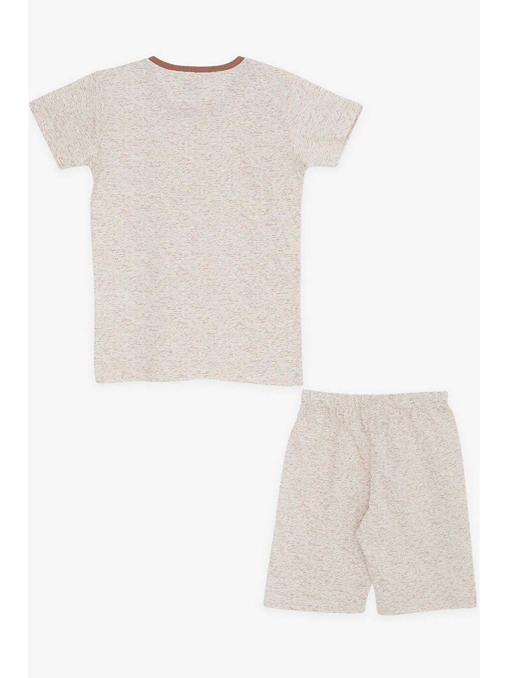 Erkek Çocuk Pijama Takımı Desenli Bej Melanj (4 Yaş)-1