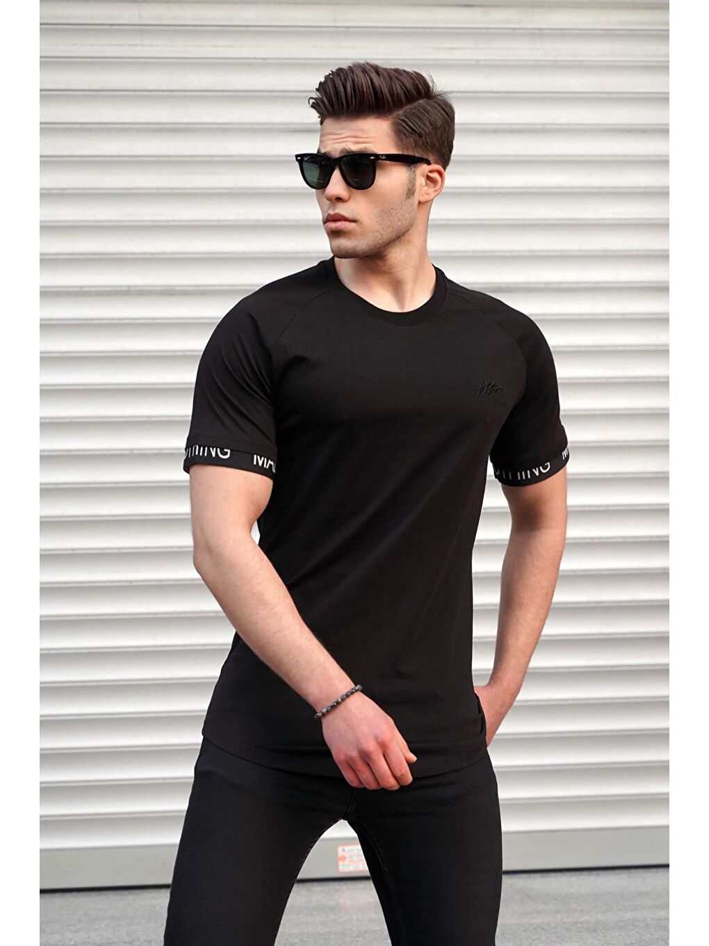 Siyah Basic Erkek Tişört-1