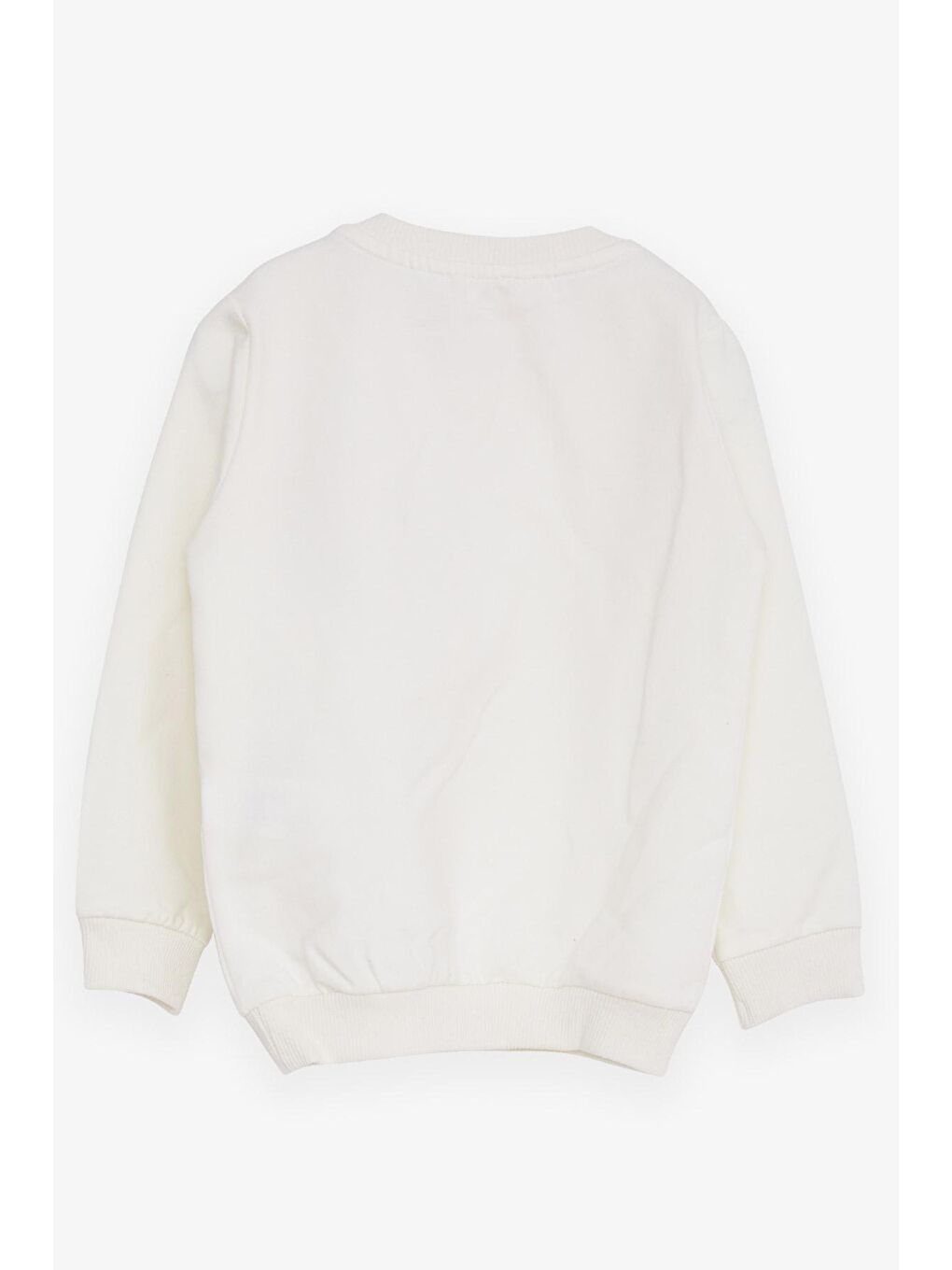 Kız Çocuk Sweatshirt Ayıcık Aksesuarlı Ekru (1.5-5 Yaş)