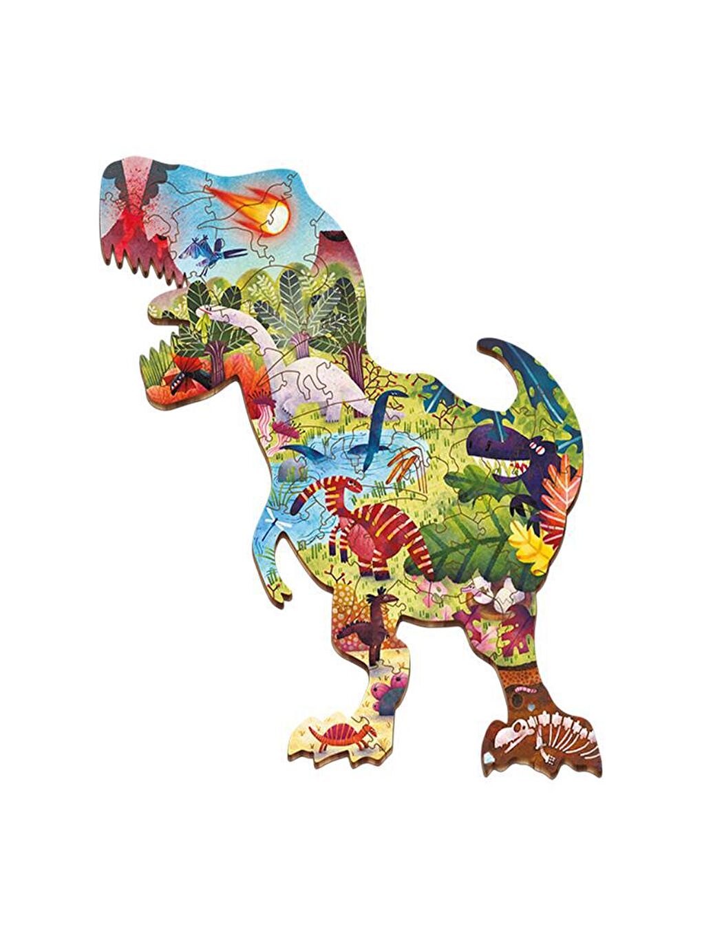 Ludattica Karışık Dinosaurs - Woody Puzzle - 3