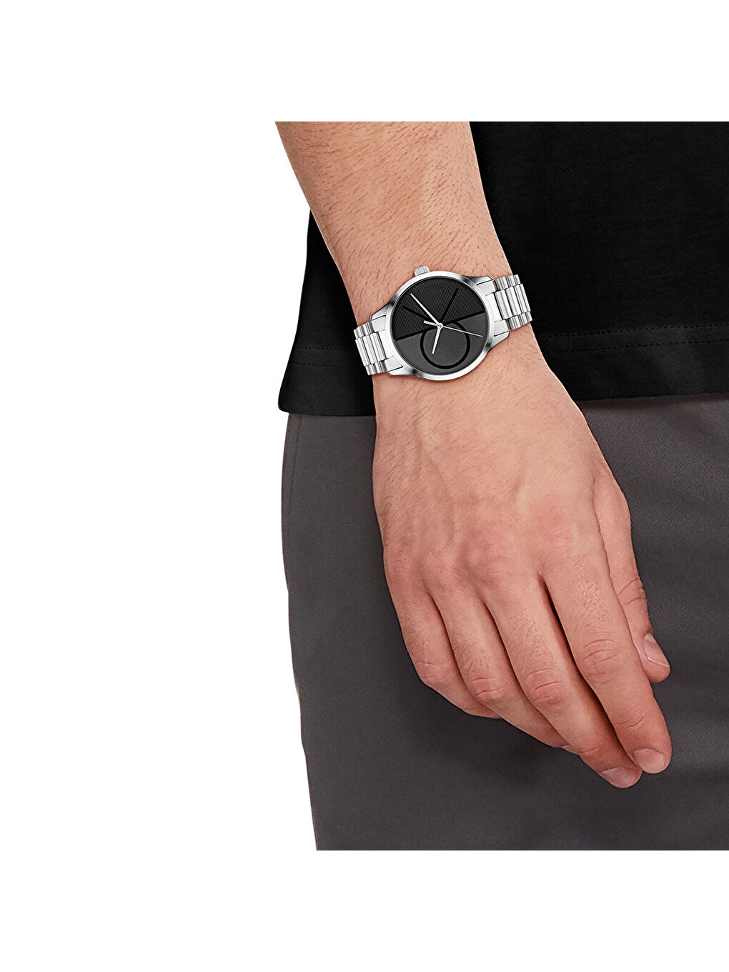 Gri CK25200163 Kol Saati-3