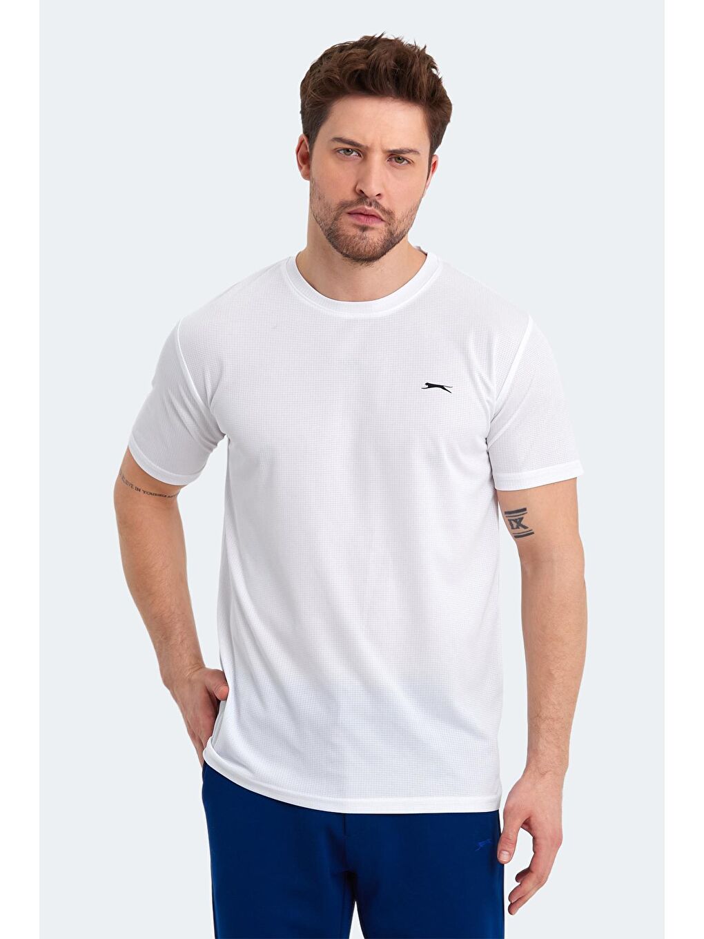 SLAZENGER Beyaz SENATO I Erkek T-Shirt Beyaz