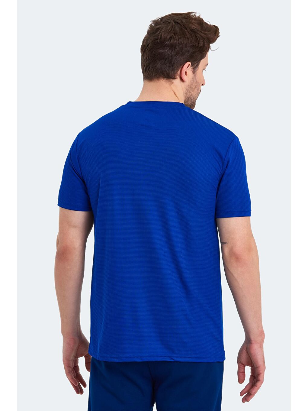 SLAZENGER Saks SENATO I Erkek T-Shirt Saks Mavi - 1