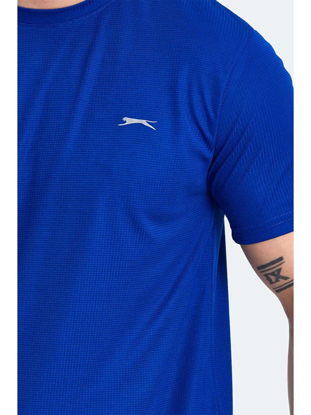 SLAZENGER Saks SENATO I Erkek T-Shirt Saks Mavi - 2