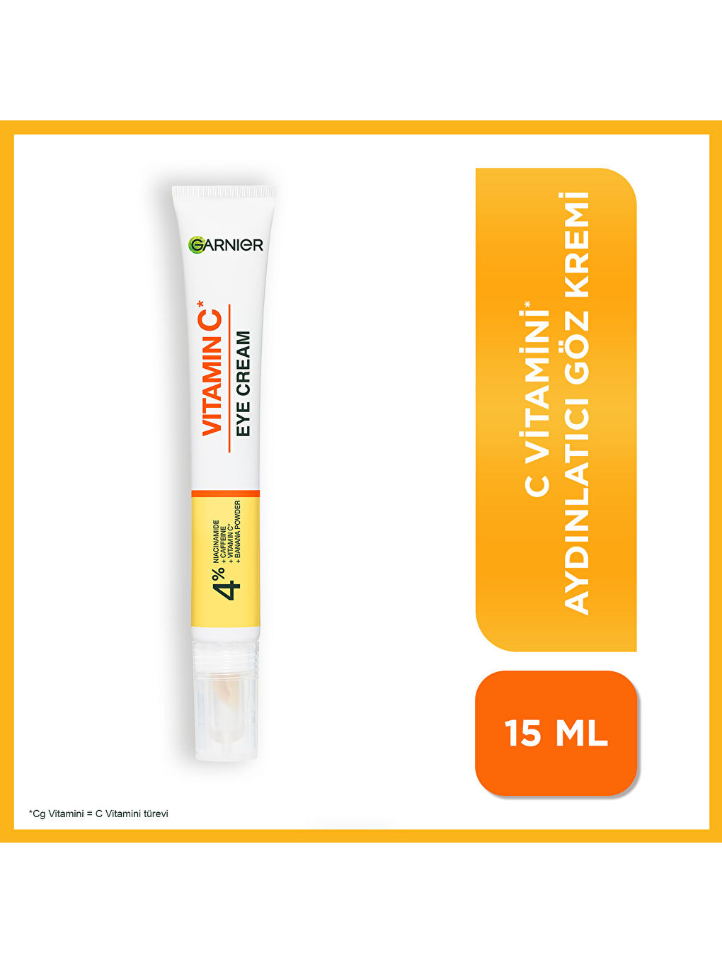 C Vitamini Parlak Aydınlatıcı Göz Kremi 15ml