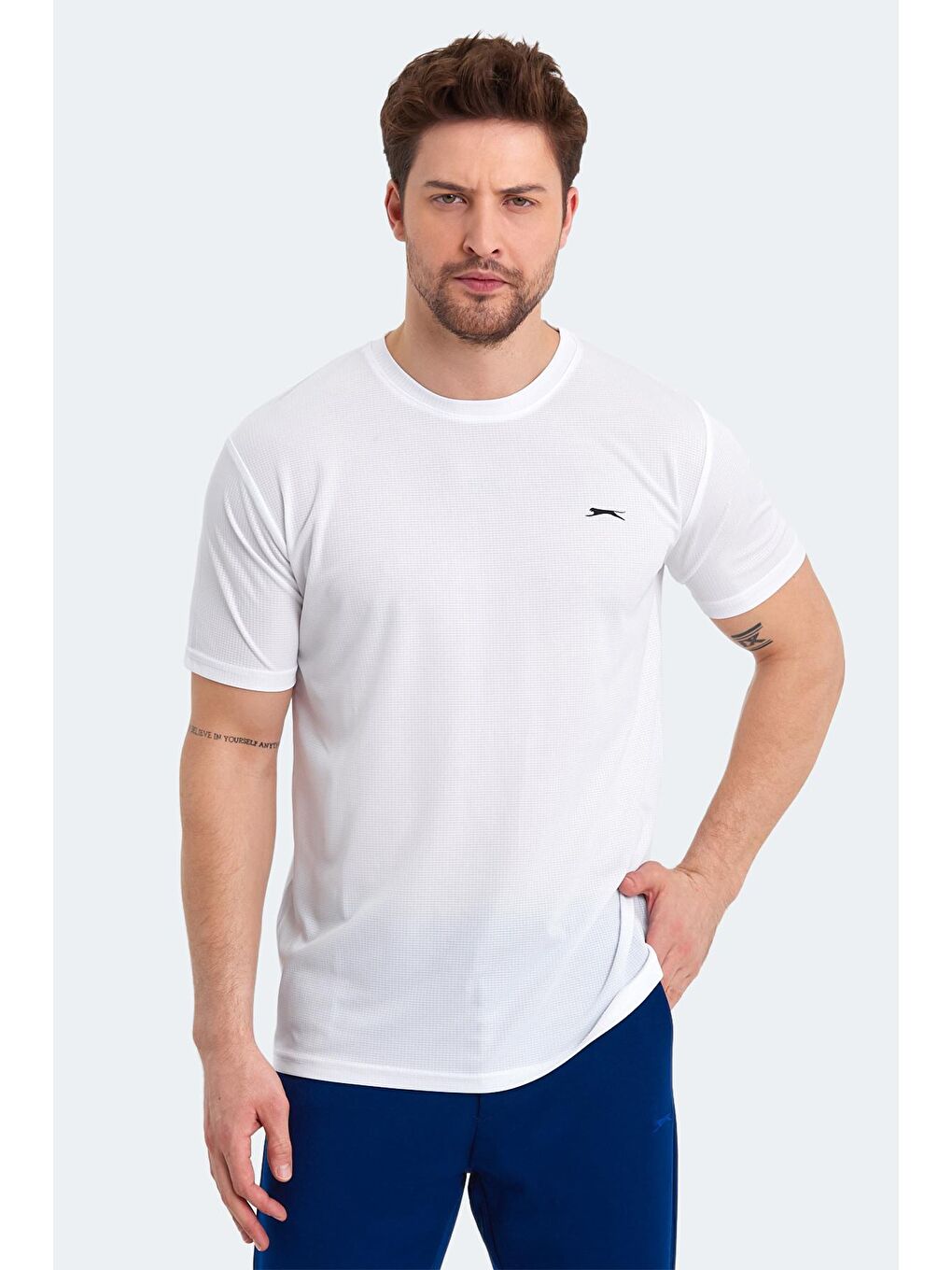 SLAZENGER Beyaz SENATO I Erkek T-Shirt Beyaz - 3