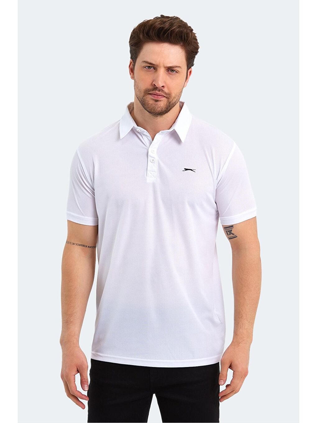 SLAZENGER Beyaz SLOAN Erkek T-Shirt Beyaz