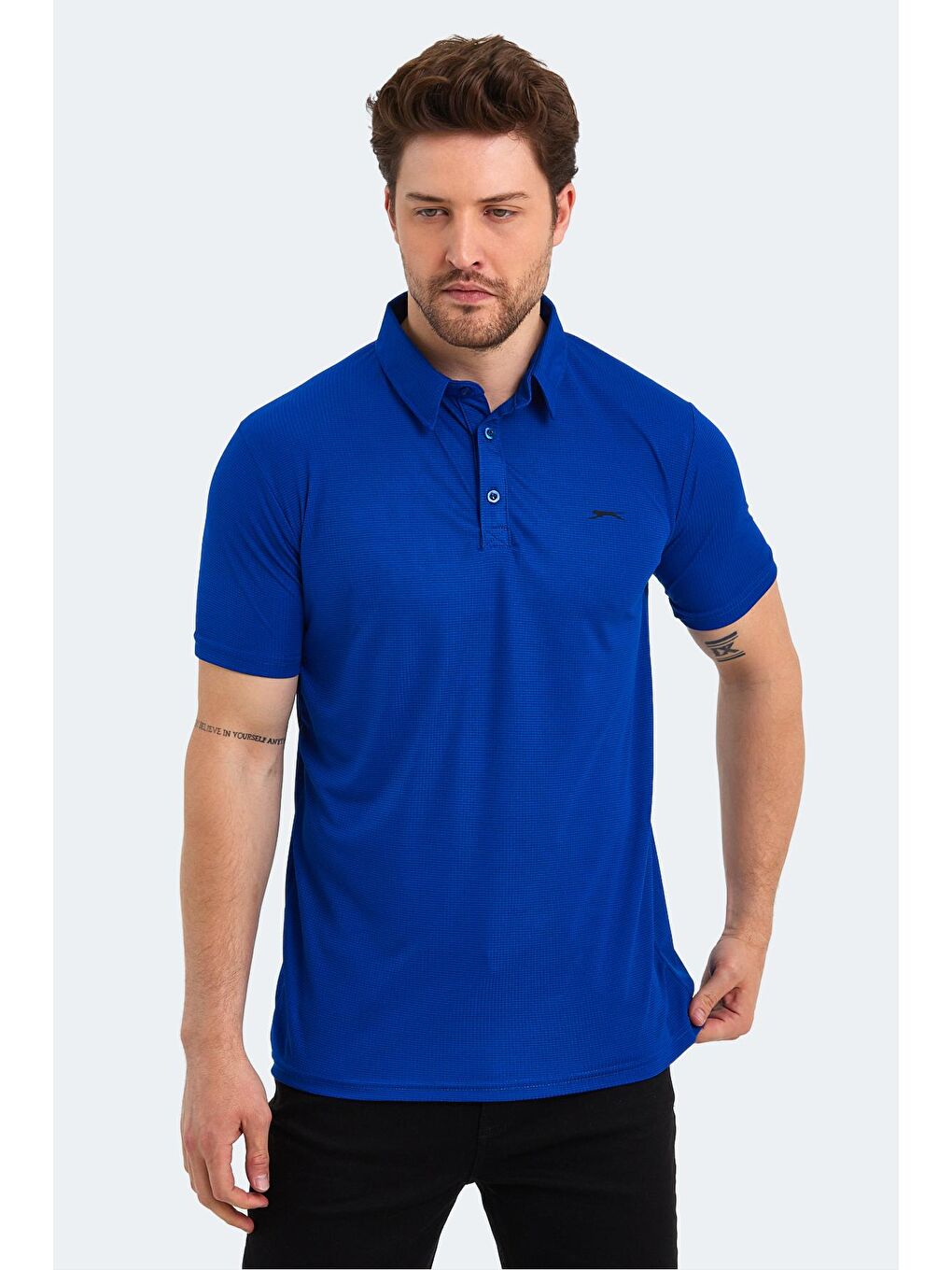 SLAZENGER Saks SLOAN Erkek T-Shirt Saks Mavi - 2