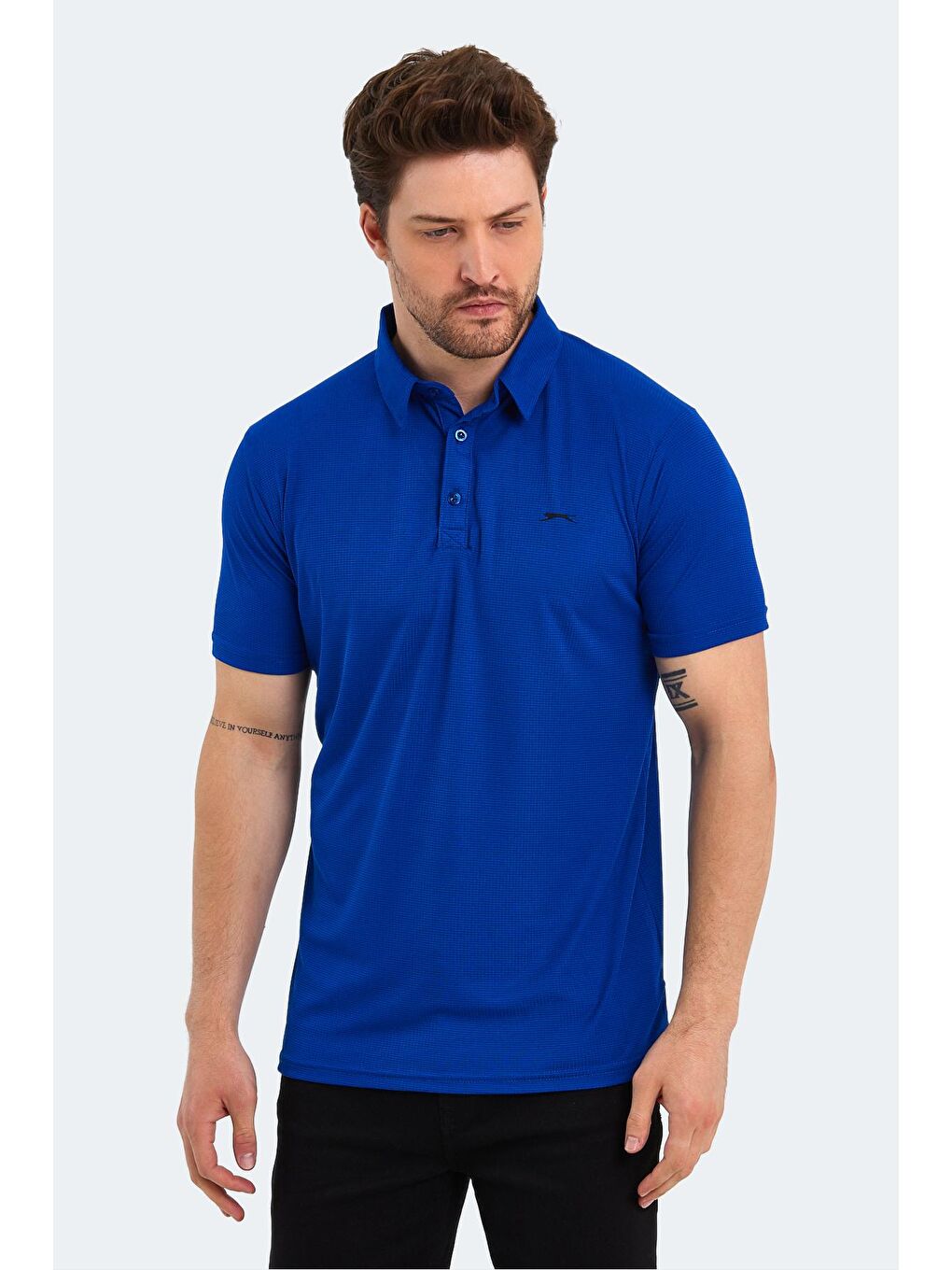 SLAZENGER Saks SLOAN Erkek T-Shirt Saks Mavi - 4