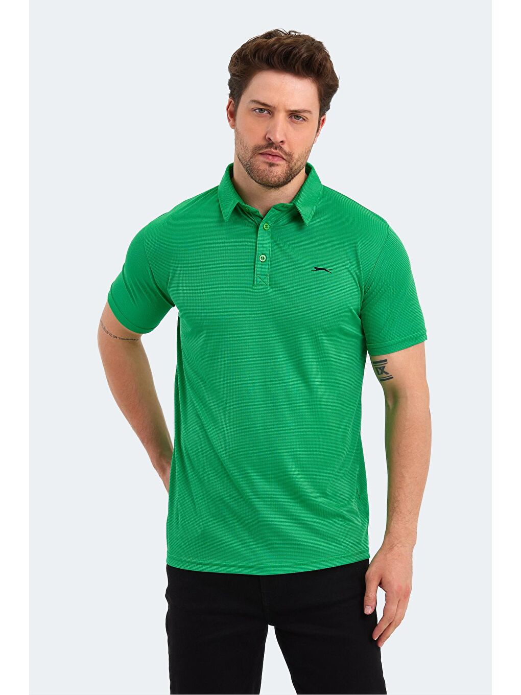 SLAZENGER Yeşil SLOAN Erkek T-Shirt Yeşil - 4