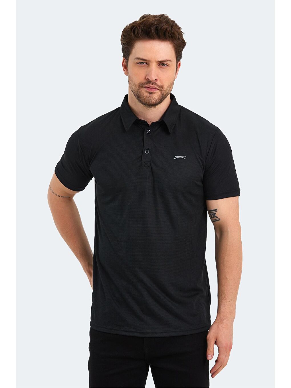 SLAZENGER Siyah SLOAN Erkek T-Shirt Siyah