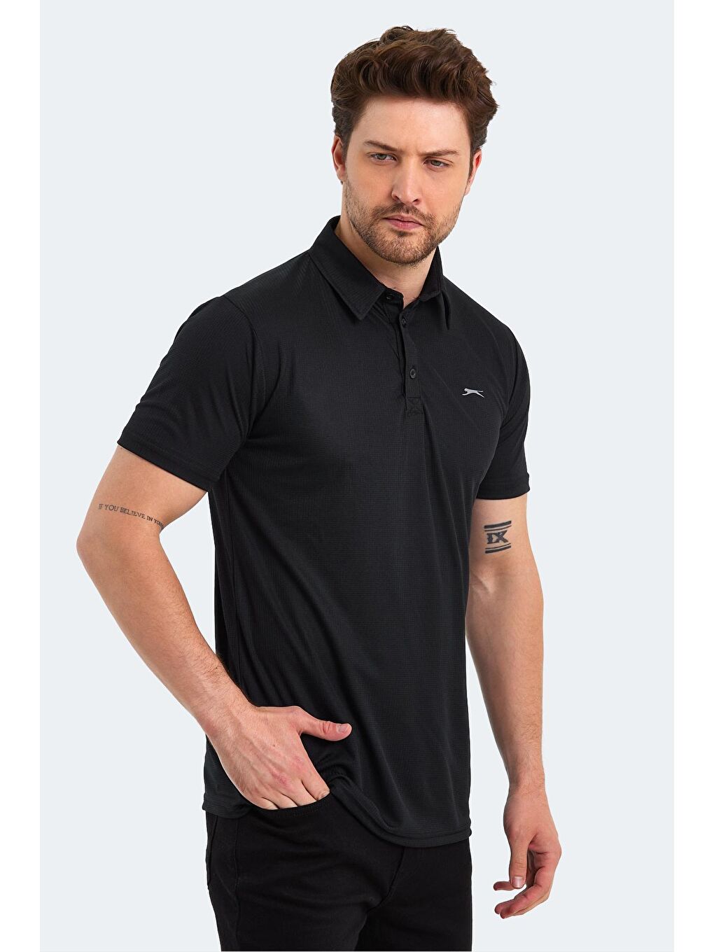 SLAZENGER Siyah SLOAN Erkek T-Shirt Siyah - 4