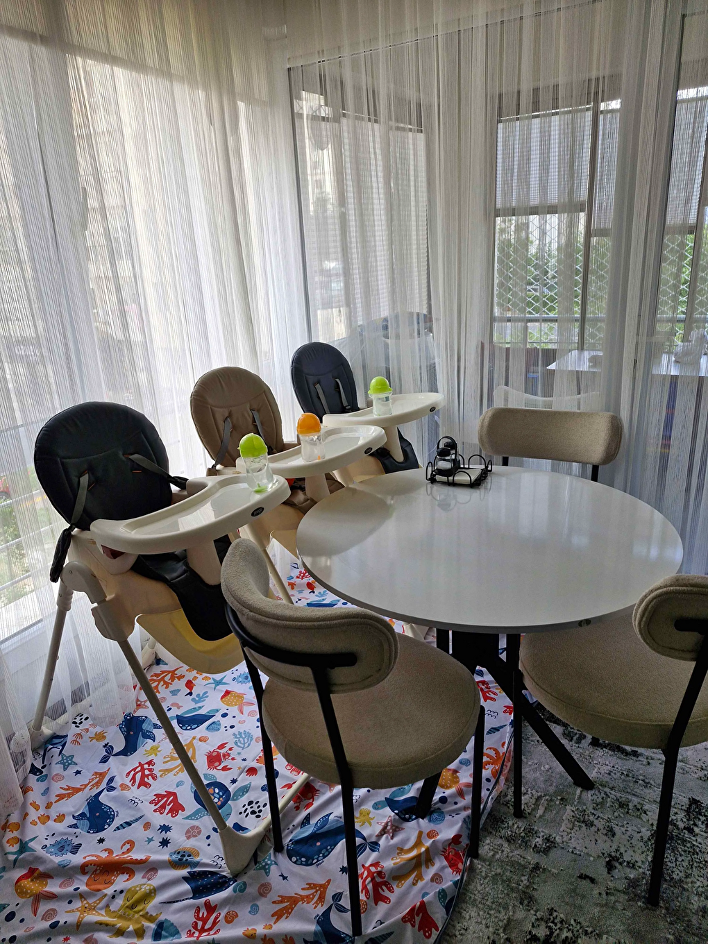 Ocean, 145x180cm, Sıvı Geçirmeyen Çok Amaçlı Aktivite Örtüsü; Bakım Örtüsü, Yer, Masa ve Yatak için-8