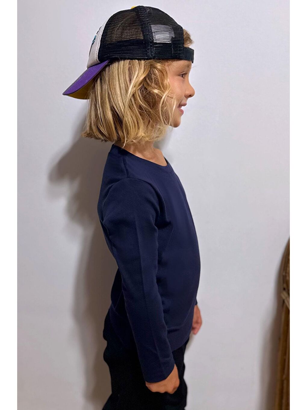 Erkek Çocuk Sweatshirt  Lacivert (4-8 Yaş)-1