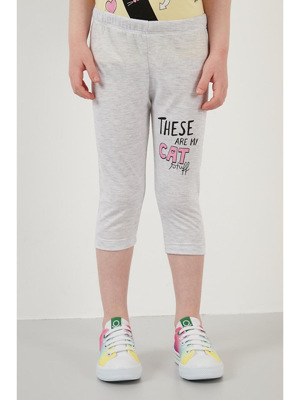 Sarı Baskılı Bisiklet Yaka Pamuklu 2'li Takım 6211032-3