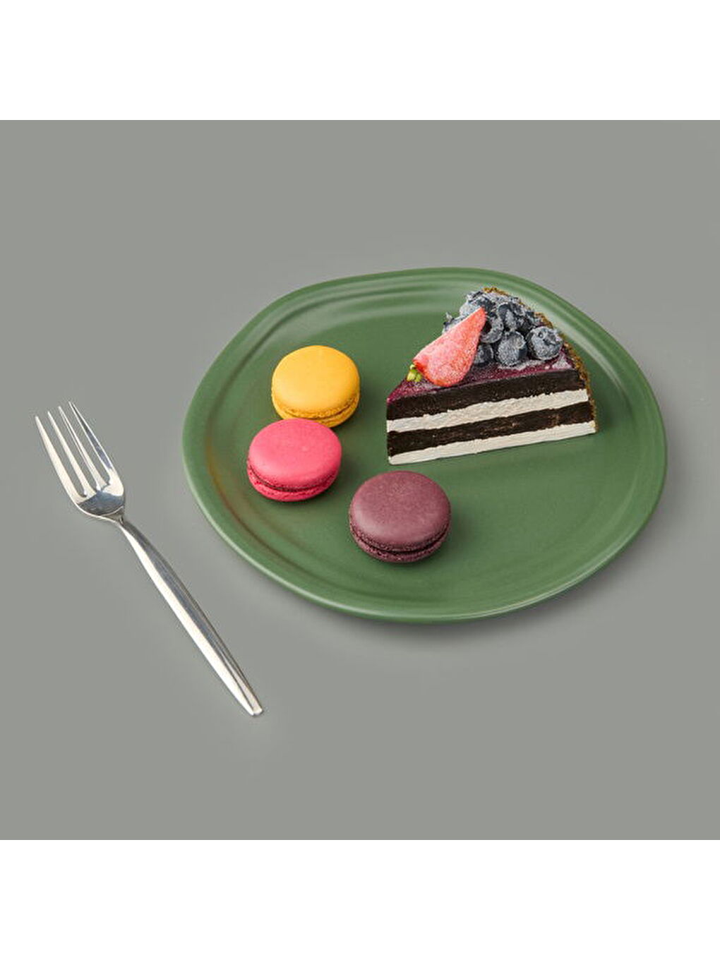 Kitchen Bloom Pasta Tabağı - Yeşil - 24 cm-3