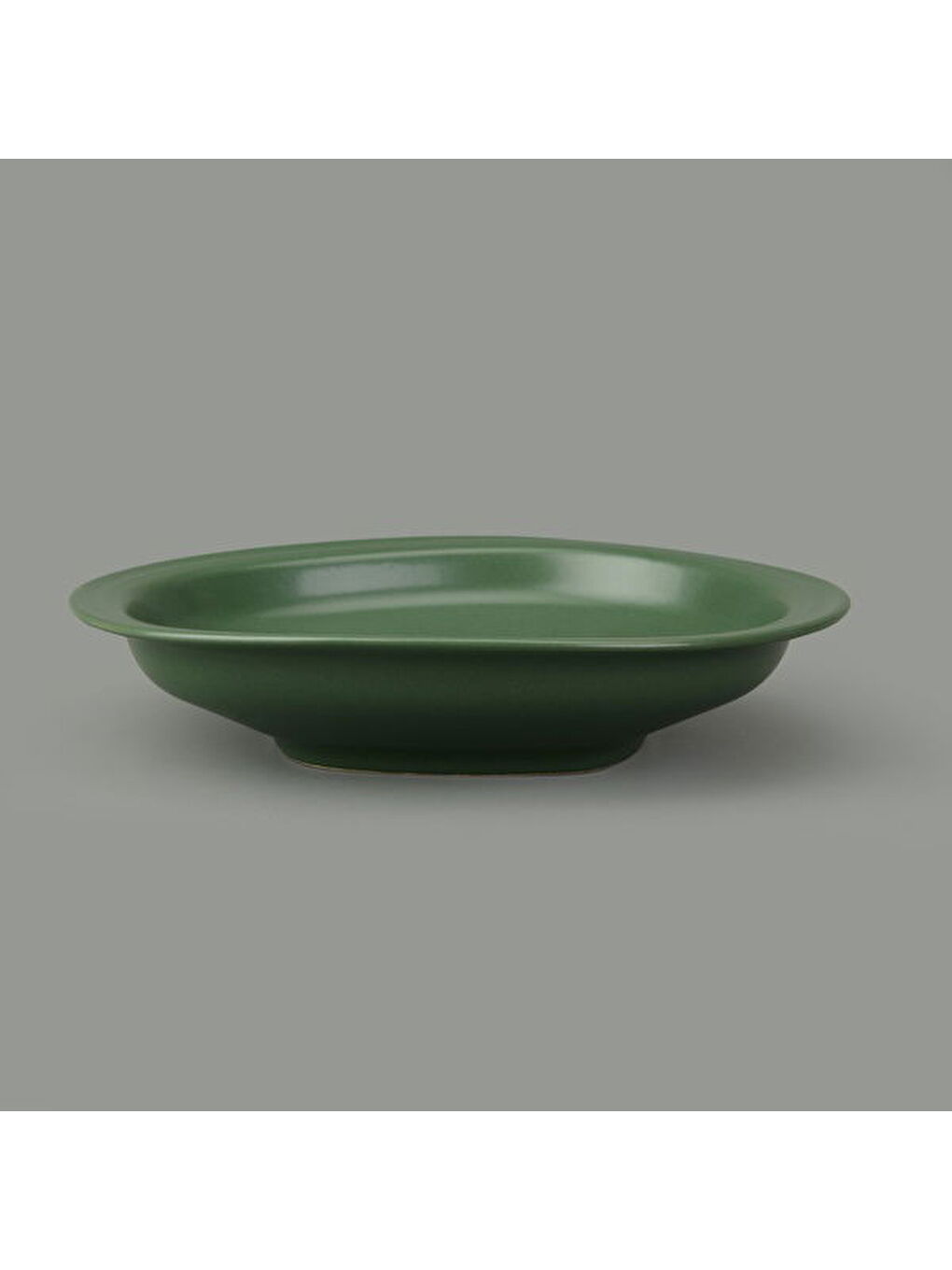 Kitchen Bloom Çukur Yemek Tabağı - Yeşil - 23 cm-1