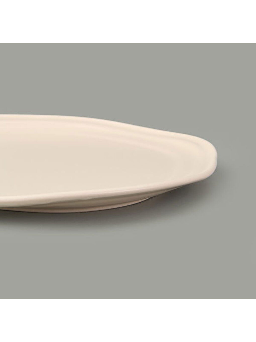 Ekru Kitchen Bloom Servis Tabağı - Krem - 29 cm-1